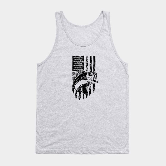 Bass fishing Tank Top by Vectorhight